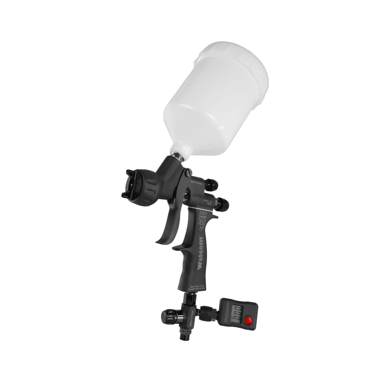 Genesi Carbonio 360 light HALO Clear con serbatoio in POM C e regolatore digitale